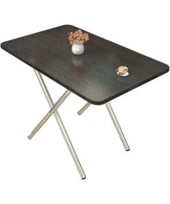 Black Modern And Simple Style Square Table, Folding Dining Table, Suitable for Kitchen, Outdoor Picnic Family and Small-Sized Apartment(60*40CM)