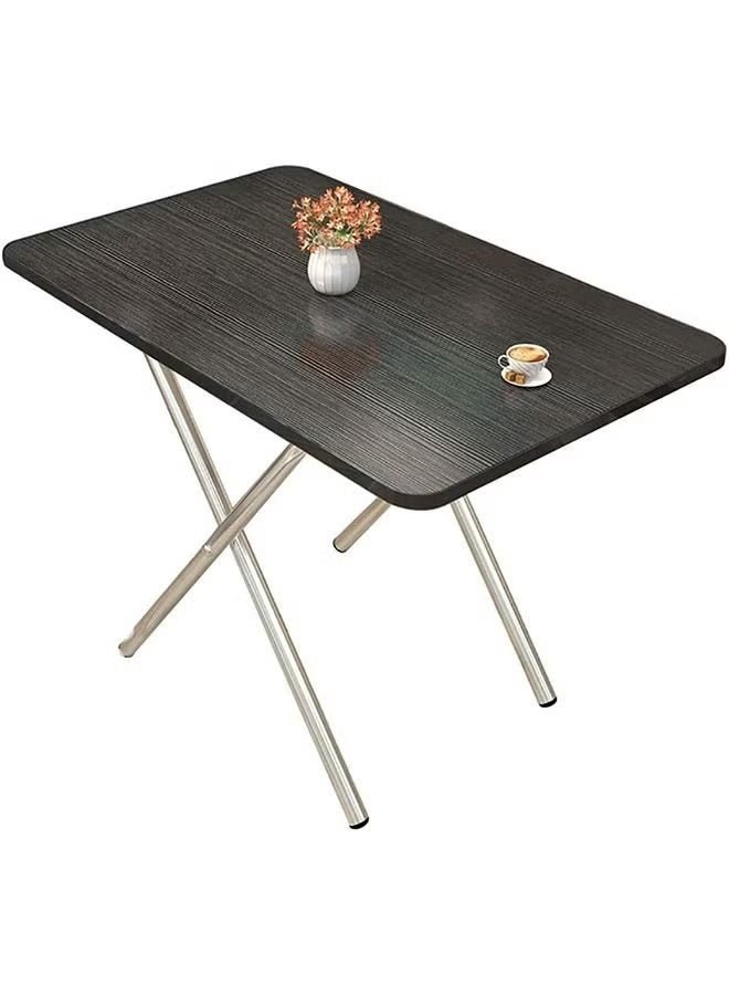 Black Modern And Simple Style Square Table, Folding Dining Table, Suitable for Kitchen, Outdoor Picnic Family and Small-Sized Apartment(60*40CM)