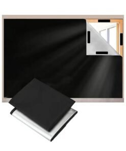 ONETO Portable Blackout Curtains With Self Adhesive Tape Travel Cuttable Sunscreen Shade Drapes For Bedroom Living Room Bathroom And Attic Blackout Curtains Width 145 cm Length 100 cm