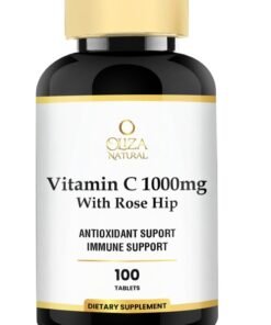 Oliza Natural Vitamin C 1000mg With Rose Hip 100 Tablets Immune and Antioxidant Support
