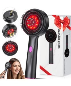 Rock Pow Scalp Massager Brush with Oil Applicator - Cordless Electric Hair Scalp Messenger, Shiatsu Head Massage, IPX7 Waterproof, Portable Deep Head Massager Comb For Hair Growth & Head Relaxation