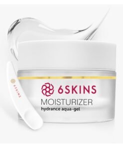 6SKINS Aqua Gel Face Moisturizer with Niacinamide and Ceramides, Ultra Light Daily Moisturizer Face Cream - K Beauty Skincare for Plumping & Glowing Skin, For All Skin Types Non-Greasy 50ml / 1.7 oz