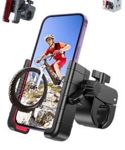 Lemon Bike Phone Mount Holder, Motorcycle Phone Mount for Electric Scooter, Mountain, Dirt Bike and Motorcycle - 360° Rotate Suitable for iPhone & Android Smartphones from 4.5-7.0 inches
