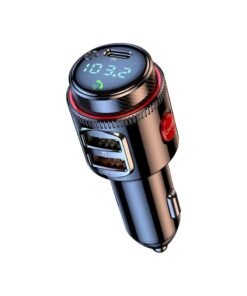 X-level Car Charger,Car Bluetooth Adapter, Wireless FM Transmitter, USB C&QC3.0 Dual Fast Charging,  Lighter Radio Music, Supports Hands-Free Siri Google Assistant & USB Drive, HiFi Bass Sound