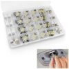RATSAW Car LED Lights Interior 42pcs Bulb Kit Set Super Bright White Car LED Dome Map Interior Tail Cab Lights LED Interior Car Lights Bulb for Your Car Trucks Width Lamp