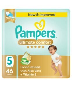 Pampers Ultimate Comfort Taped Diapers, Size 5, 11-16kg, Mega Pack, 46 Count