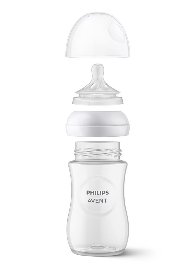 Philips Avent Natural Response Gift Set For Babies: 3 Natural Response Baby Bottles (260 ml) With T3 Teats (From 1 Month) - Image 3