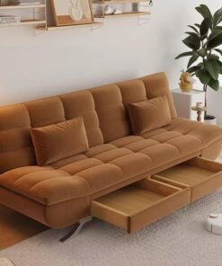 Cozy Homes Modern Convertible Sofa Bed with Storage Drawers