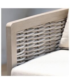 Alternative view of DANUBE HOME Aliza 2 Seater Balcony Set With Table All Weather 3 Piece Bistro Set With Coffee Table Modern Design Furniture For Balcony Outdoor Garden Bench Seating Terrace Lawn Patio Beige