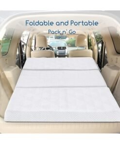 Alternative view of Comfy Folding Quilted Portable White 180x 90x 10 Cm Medicated Mattress With American Satin Fabric
