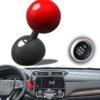 ADAK Push Start Button Cover, Metal Joystick Car Engine Start Stop Button Cover Protector, Funny Car Ignition Button Cover Decorations Cool Car Accessories Interior Decor, Red
