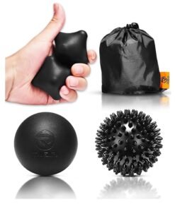 RIGID FITNESS Set of 4 Acupuncture Ball Massage Set Ball Triggers Point Release Deep Tissue Massager For Muscles