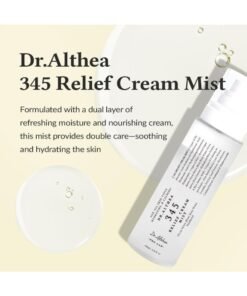 Dr.Althea 345 Relief Cream Mist | Hydrating Facial Mist with Rice Extract | Soothing Care for Sensitive Skin | Vegan Korean Skincare, 100ml