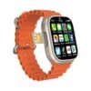 Telzeal TC4G Smart Watch with 2.2 Inch Full Touch HD Display, Bluetooth Calling, Health Monitoring, Activity Tracker, Multiple Watch Faces, Notifications, Weather Updates, Long Battery Life, Stylish Metal Body – Gold