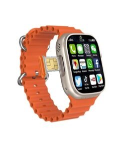 Telzeal TC4G Smart Watch with 2.2 Inch Full Touch HD Display, Bluetooth Calling, Health Monitoring, Activity Tracker, Multiple Watch Faces, Notifications, Weather Updates, Long Battery Life, Stylish Metal Body – Gold