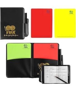 FIFA Football Referee Cards, Red and Yellow Referee Card, Referee Coaching Equipment, Referee Card, with Referee Notebook, Pencil, for Football Basketball Game Sports