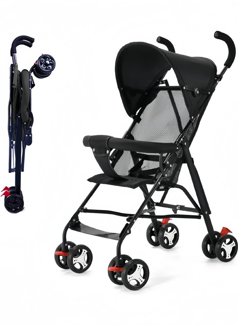 GGEROU Lightweight Travel Stroller Foldable Pram Infant Stroller Cabin Pram Umbrella Stroller