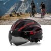 DUNISO Adults Bike Helmet For Men Women，Detachable Magnetic Goggle Visor Bicycle Road Mountain Cycling Helmet，Motorcycle Helmet