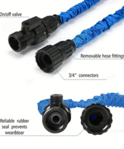 Garden Hose Pipe Blue/Black 75feet