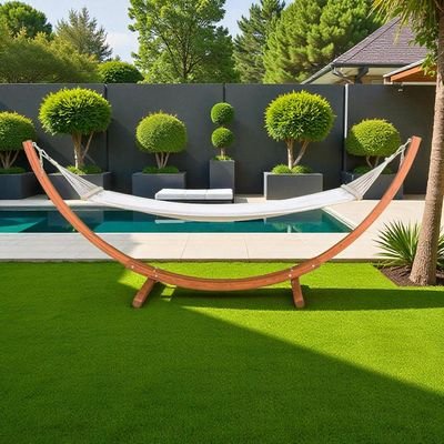 Premium Wooden Hammock with Solid Wooden Stand – Perfect for Outdoor Relaxation - Image 5