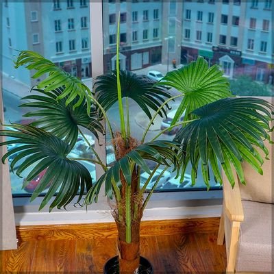 Artificial Palm Tree - Artificial Palm Plants With Plastic Pot - Image 5