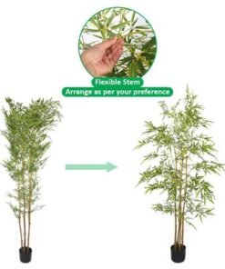 1.5m Artificial Bamboo Tree Realistic Plants - Image 5