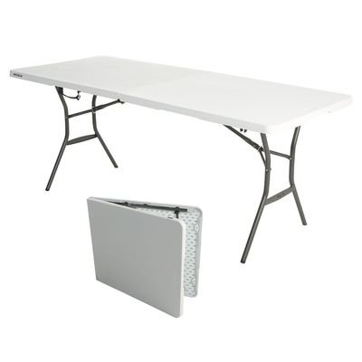 Lifetime 6 Ft Fold-In-Half Table, Rectangle, Residential, White Granite Colour, LFT-80333 - Image 5