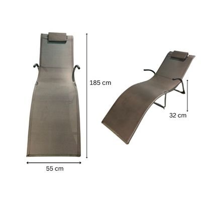 Sun lounger- U shape/770506Model-113×25×67CM-Aluminum