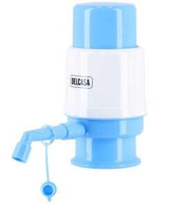 DELCASA Water Dispenser Pump with Vacuum Technology, DC2062 | Food Grade Plastic Material | Manual Use Pump with Removable Tubes | Anti-Dirt & Anti-Splash Cap