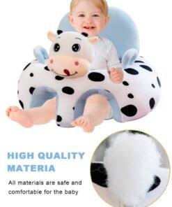 Alternative view of URbazaar Baby Sofa Learn Sitting Chair Nursery Support Seat Pillow Protector Plush Cushion Infant Sitting Chair Baby Support Seat Infant Plush Seats for Toddlers (Cow)