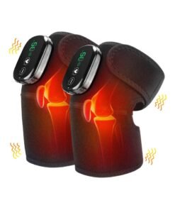 Smart Touch Screen Wireless Knee Massager, Heated Knee Support Bag With Massager, Regular Heated Shoulder Massager, Rechargeable Heated Massager Bag With Infrared And Vibration Functions For Knee/Elbow/Shoulder Relaxation, Arthritis/Joint Stiffness/Muscle Strain (double)