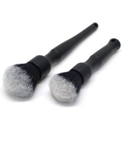 Premium Ultra Soft Detailing Brush Set for Car Interior Exterior Cleaning 2 Pack Long Handle Ideal for Engines Wheels Leather Trim and Vents