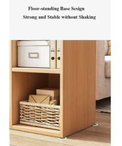 XiuWoo 2 Tier 6 Cube High-Capacity Free-Standing Wood Bookcase Racks, Floor-to-Ceiling Home Storage Cabinets, Multi-Layer Low Lattice Cabinets, Multipurpose Display Organizer Shelf for Home Office