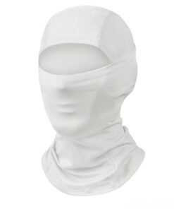 Chabeia Face Mask – Lightweight UV Protection for Skiing, Motorcycle Riding, Cycling & Running, Multi-Use Sports Mask (White)