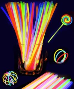 Glow Sticks Party Favors For Kids Glow In The Dark With Connectors Set Of 100