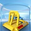 XiuWoo 4.5kg Parking Space Lock Folding Parking Barrier, Manual Parking Space Lock with Keys for Garage, Street, Private Area