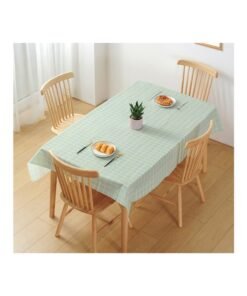 Disposable PVC Plastic Coffee Table Restaurant Tablecloth White Plaid Hotel Party Supplies Rectangular Tablecloth Wholesale-Color:Light Blue-Specifications:137*180CM