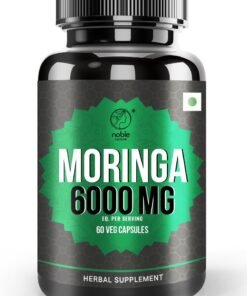 noble nature Moringa 6000 MG, 60 Veg Capsules