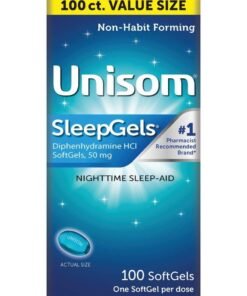 Unisom Nighttime Sleep-Aid Diphenhydramine HCI 100 Softgels