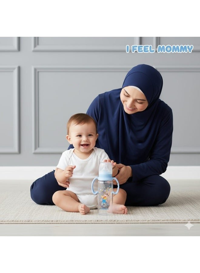 Momeasy Standard Feeding Bottle with Handles – 8oz / 240ml 44604 Blue