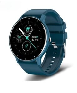 LIGE Bluetooth Smart Watch, Life Waterproof All In One Fitness Watch, Quick Charging Comfortable Smart Wrist Bracelet With Instant Notifications, (1pc, Blue, Silicone Strap)