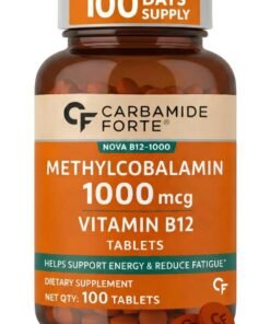 Carbamide Forte Vitamin B12 Tablets 1000mcg -Active form of Methylcobalamin Vitamin B12 Supplements for Men & Women- 100 Veg Tablets