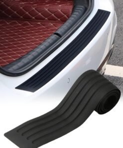 Motim Car Rear Bumper Protector, 35.5inch Car/SUV Universal Rubber Anti-Collision Anti-Scratch Protection Strip, Car Accessories for Most Cars