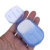 Asterin Sales Smooth Hand Wash Travel Paper Soap Strip Box || Travelling Scanted Hand Face Wash Soap Box Sheet - Multicolor