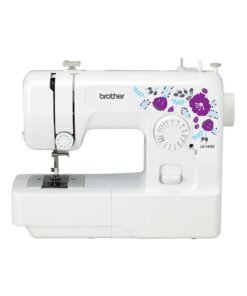 brother Compact Electric Sewing Machine Easy To Use Sewing And Mending Machine | Featuring 14 Range Of Stitches And Free Arm Conversion This 4-Step Buttonhole | Top Load Bobbin System And Led Sewing Light | An Instructional Dvd For Easy Setup And Operation | Made In Vietnam JA-1400 White