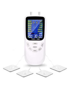 Gudook Massager TENS EMS Electric Massager Pulse Muscle Stimulator Electrode Pads Digital Ease Pain Machine Massage Care Relaxation