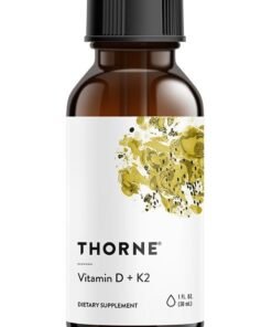 Thorne Vitamin D + K2  - 1 Fl. Oz. 30 ml Dietary Supplement