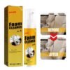 EELHOE Foam Cleaner For Car And House 100ml -Multifunctional  No Flushing Car Interior Cleaning,Grease-Free Cleaner All Purpose Foam Cleaner Spray Lemon Flavor For Car House Kitchen