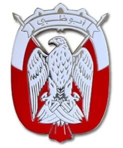 ACLIX Abu Dhabi High Quality logo Metal Emblem Badge for Car Silver