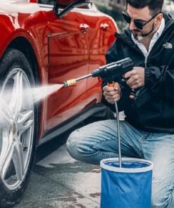 25V Portable High Pressure Washer Machine 15A 30Bar Cordless Washer Gun With Foam Generator Nozzle Water Pump Auto Garden Sprayer